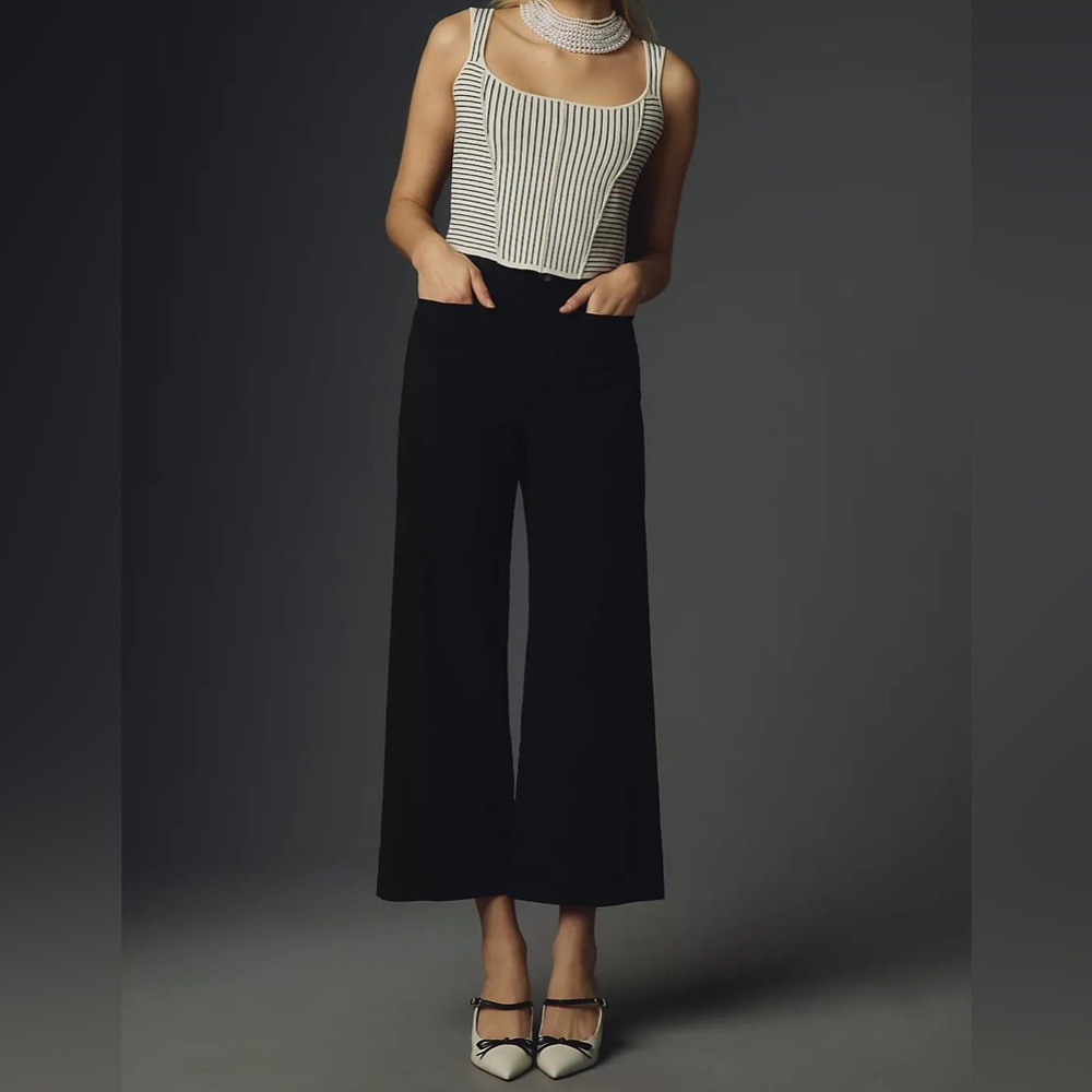 Maeve The Colette Cropped Wide-Leg Pants 28P
